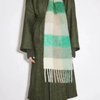 White/Green grid / One Size