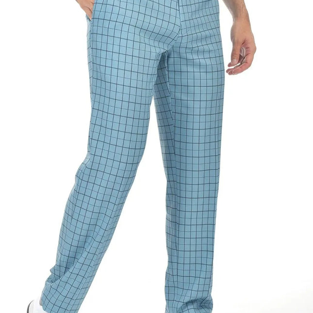 Men's Lightweight Stretch Golf Pants - Straight Relaxed Fit, Flat Front Design