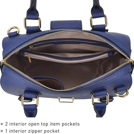 Women Barrel Handbags Fashion Satchel Bags Top Handle Shoulder Purses Vegan Leather Work Tote