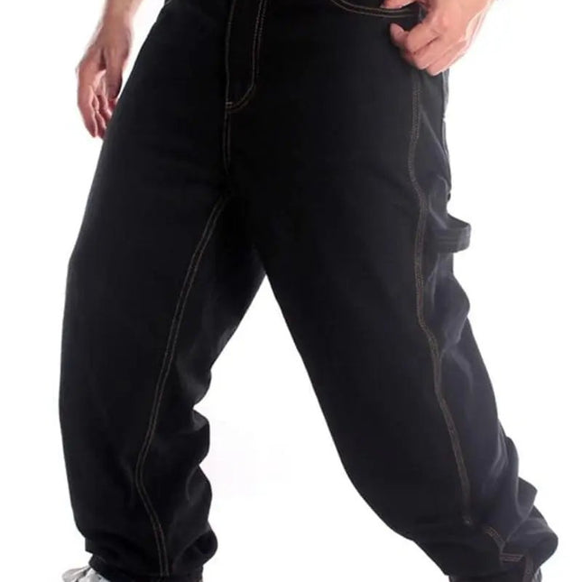 Baggy Jeans for Men Loose Fit Skateboard Pants Street Hip Hop Jeans