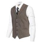 Medium / 69 - Khaki Herringbone