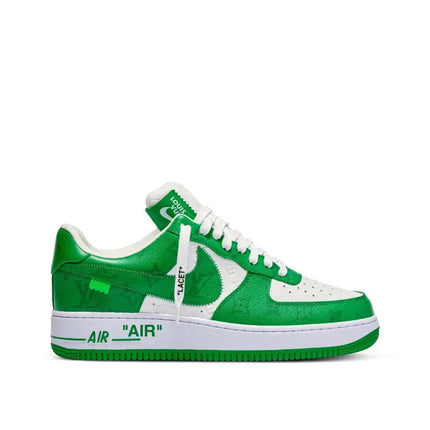 Louis Vuitton x Nike Air Force 1 Green | Size 7