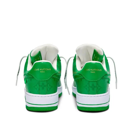 Louis Vuitton x Nike Air Force 1 Green | Size 7