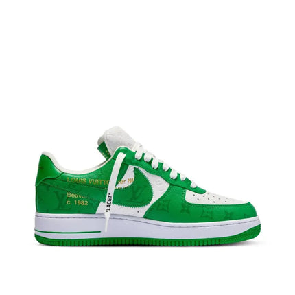 Louis Vuitton x Nike Air Force 1 Green | Size 7