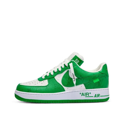 Louis Vuitton x Nike Air Force 1 Green | Size 7