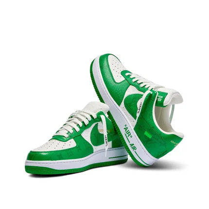 Louis Vuitton x Nike Air Force 1 Green | Size 7